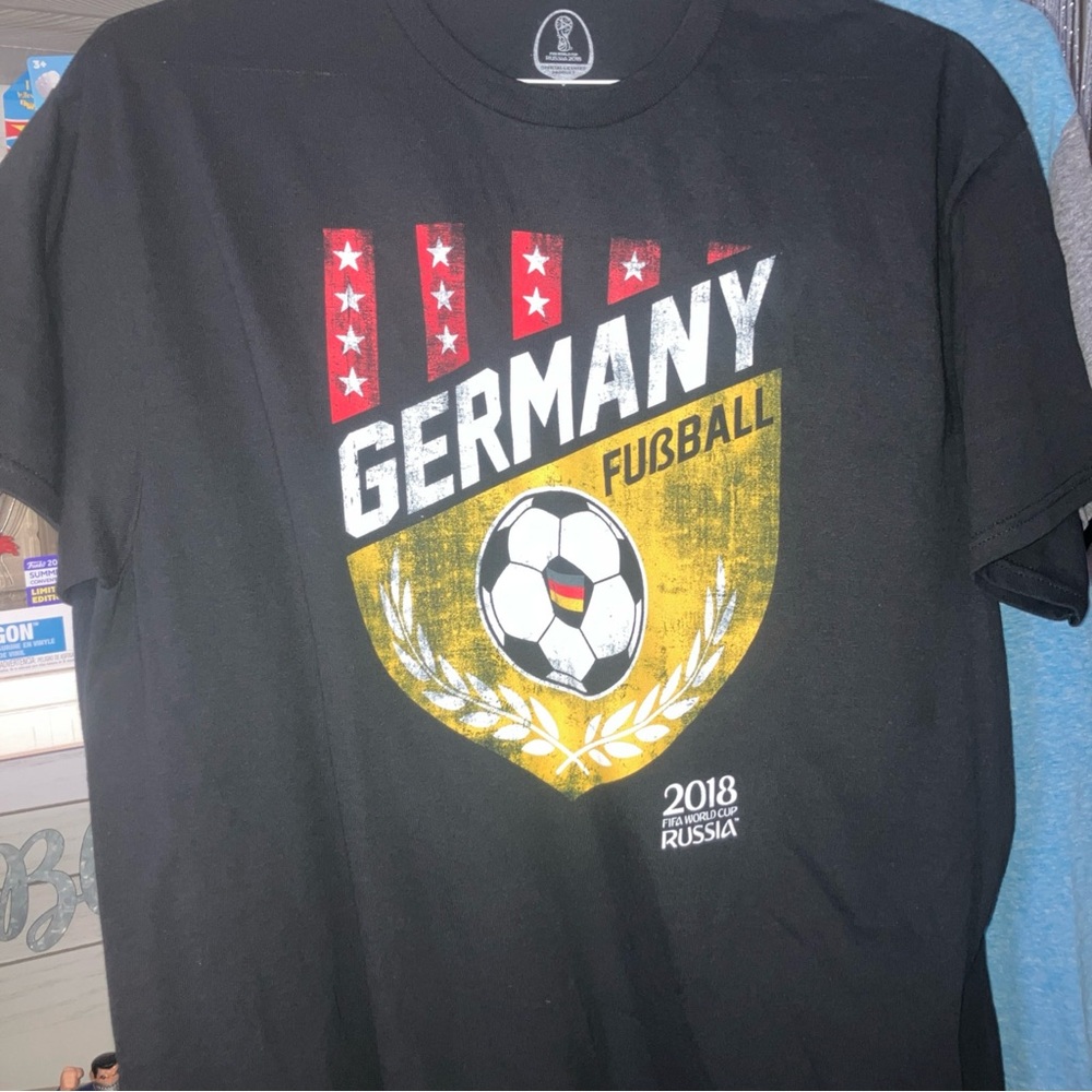 Men’s Size L Large 2018 FIFA World Cup Russia Germany Fuball Football T Shirt